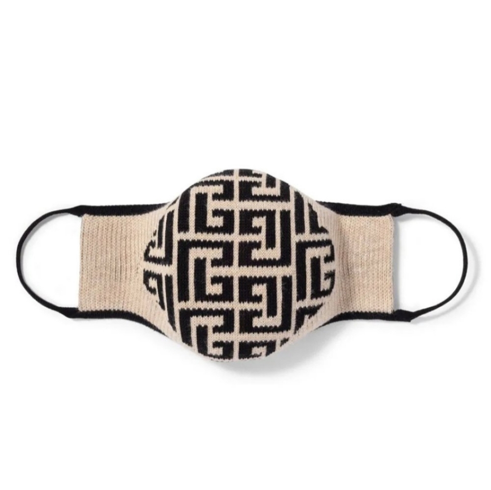 Balmain knitted face mask
